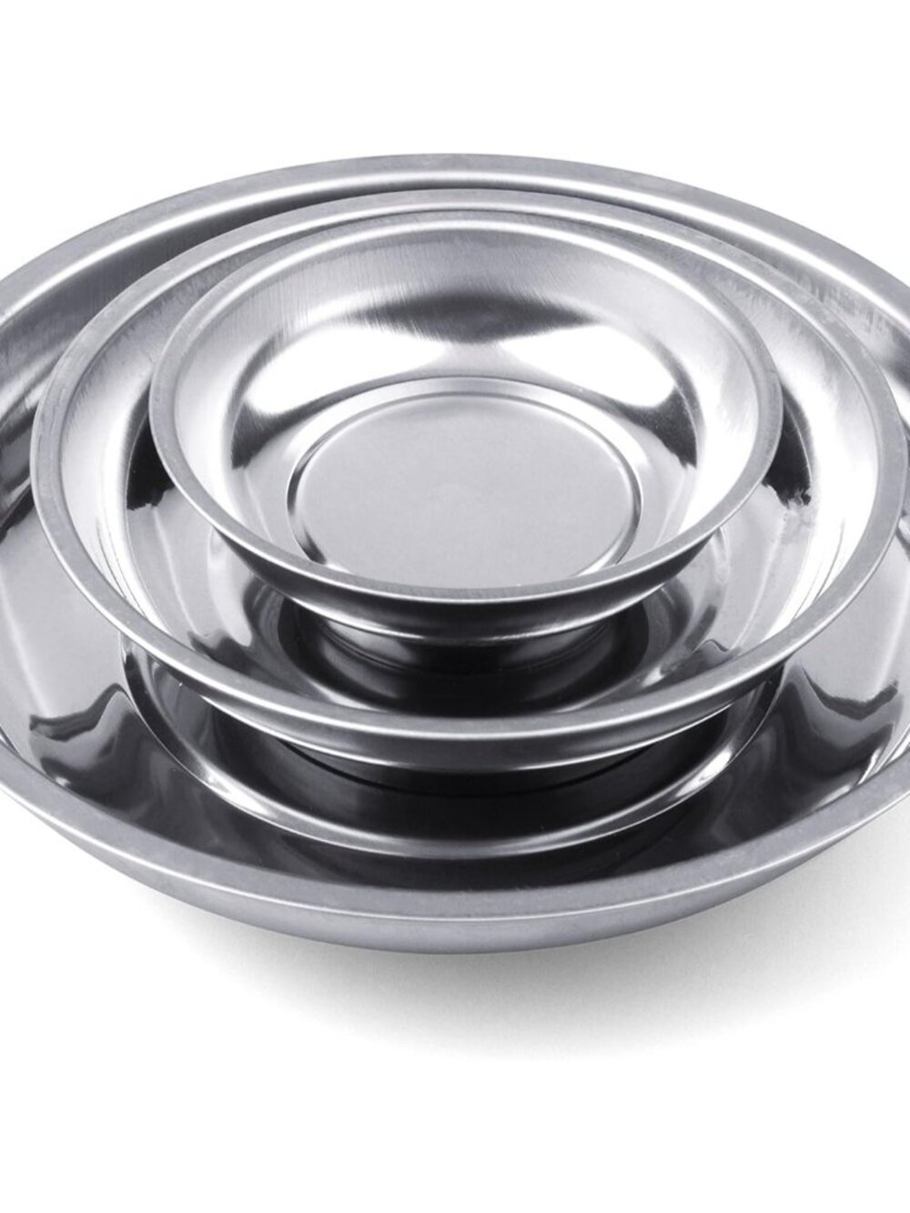 Magnetic Tray | 3-Piece | Round Magnetic Parts Tray | 3 Inch 4 Inch 6 Inch Magne